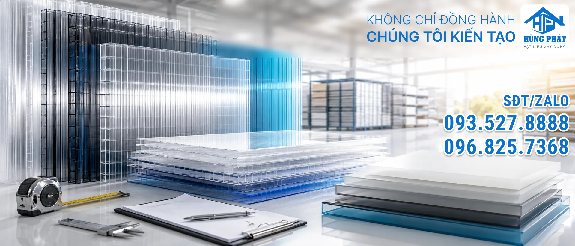 Bảng Giá Tấm Lấy Sáng Polycarbonate 2025 – Cập Nhật Từ Kho Hùng Phát