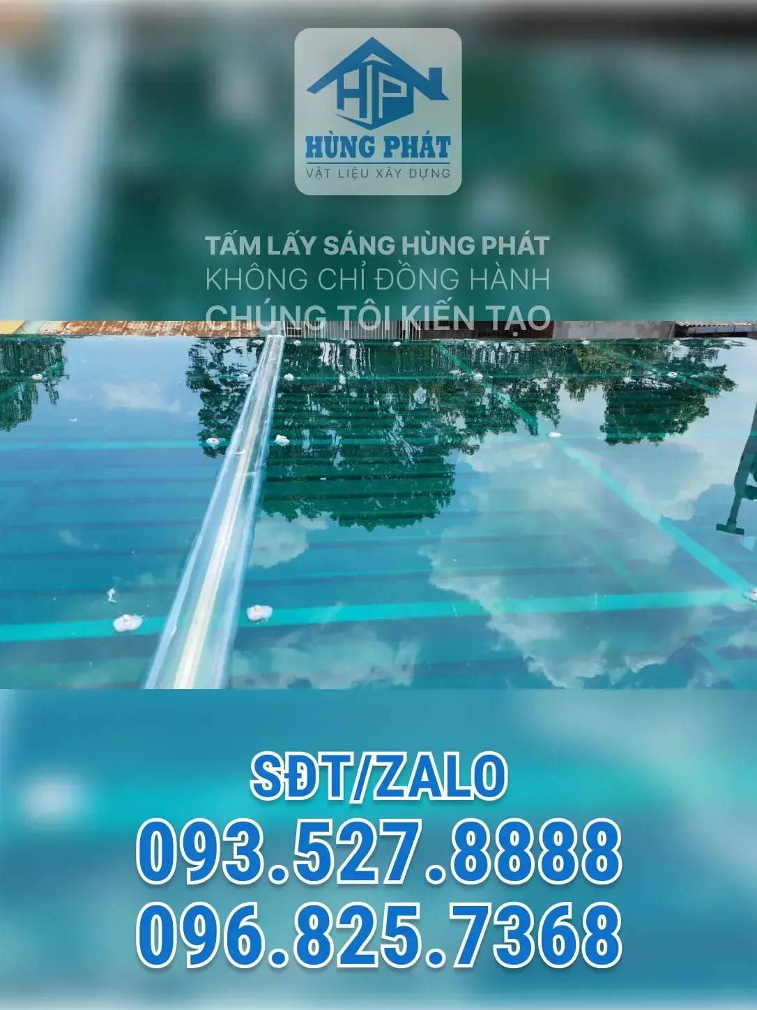 Thi công mái lợp lấy sáng công nghiệp tại Bình Dương – Hùng Phát