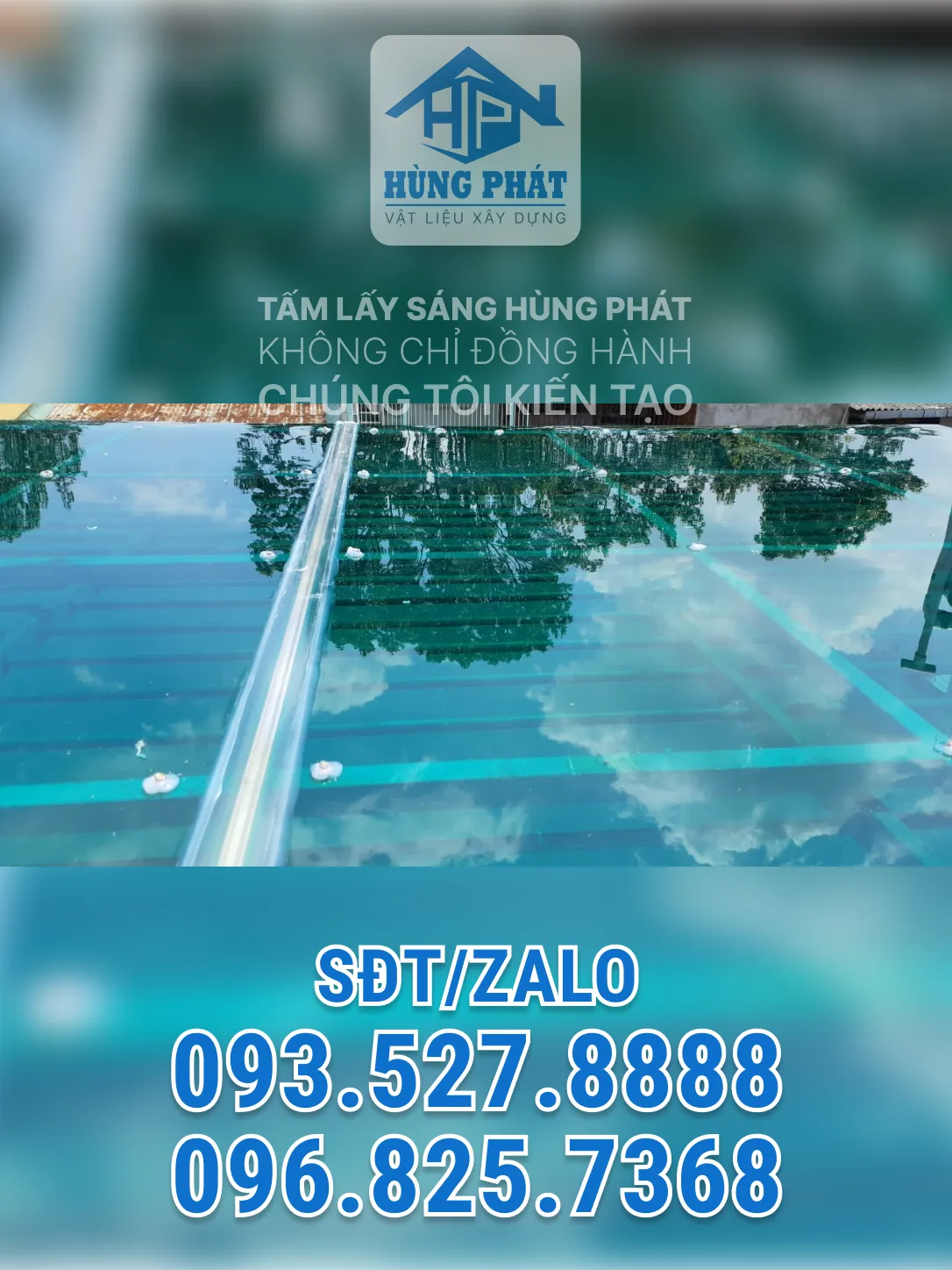 Thi công mái lợp lấy sáng công nghiệp tại Bình Dương – Hùng Phát